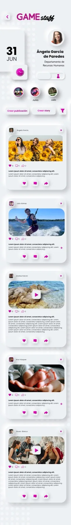 GAME staff — launch graphics