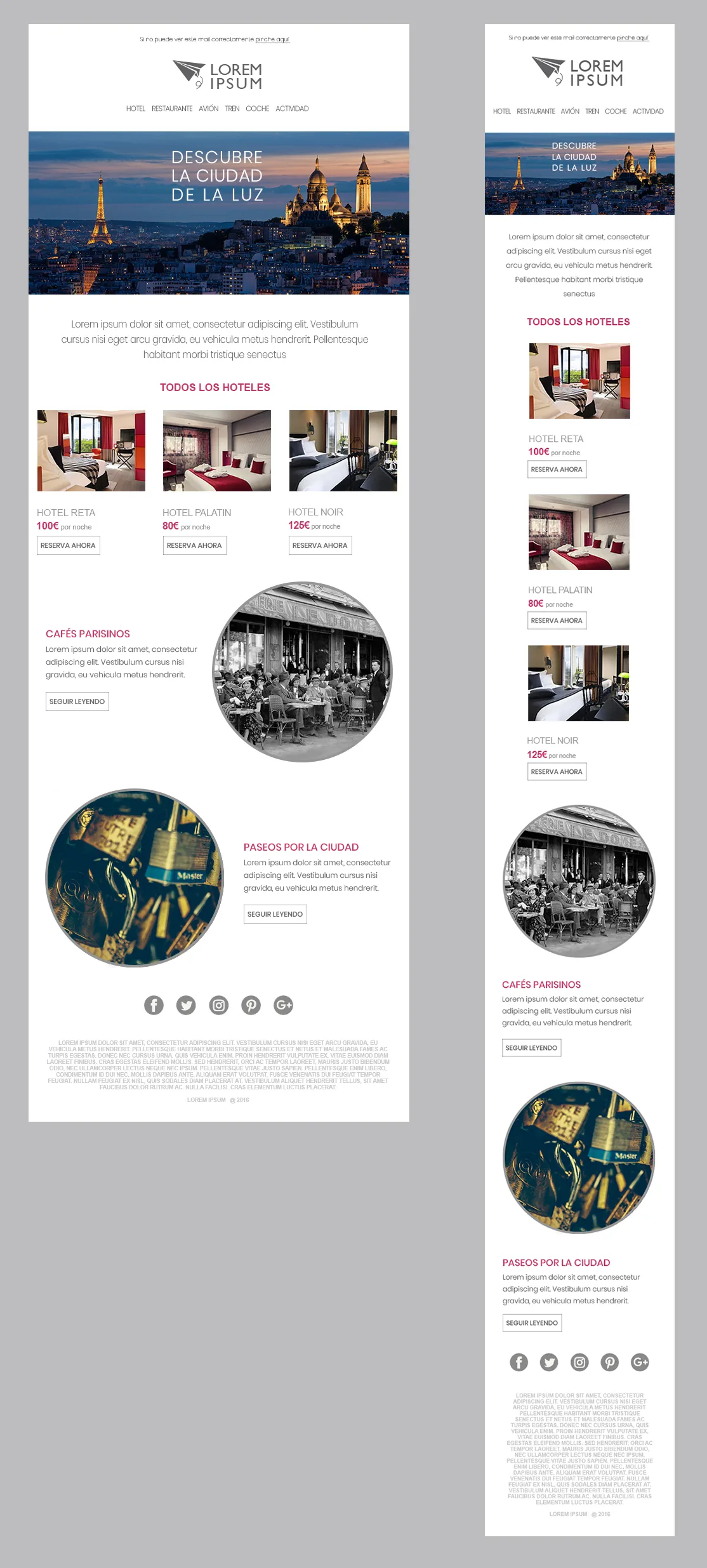 Responsive newsletter — cover