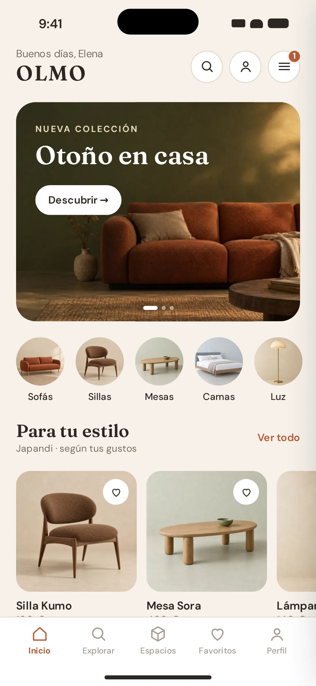 Home: greeting, the autumn collection, photo categories and picks for your style