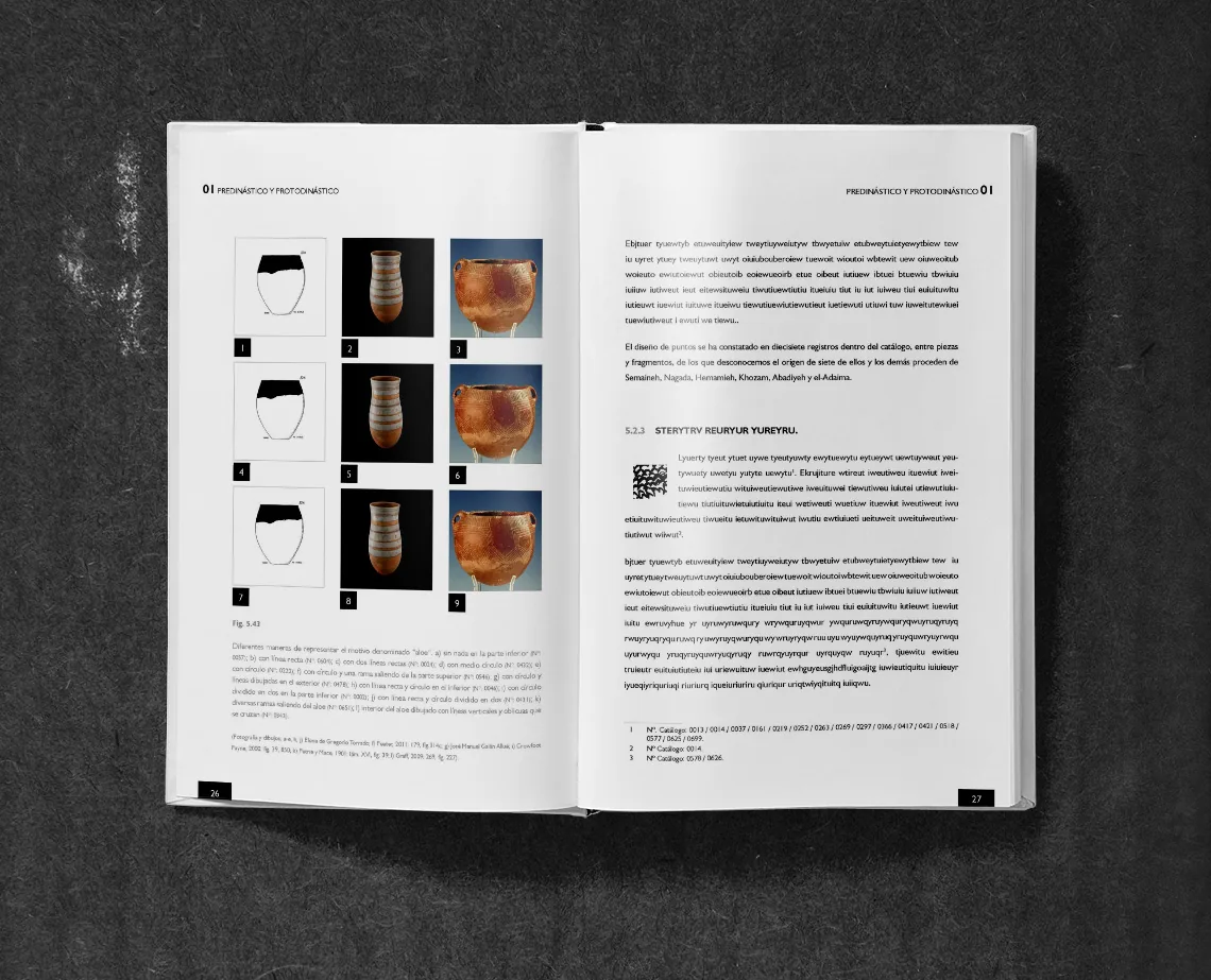 Doctoral thesis — spread with ceramic figures